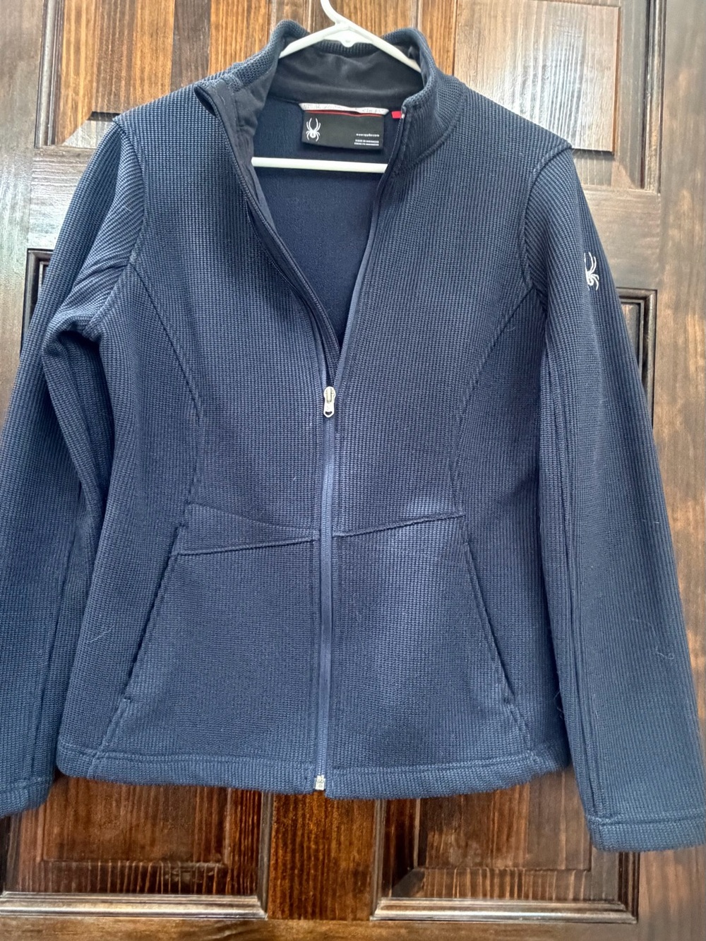 Spyder Women's Navy Full-Zip Utility Fleece Jacket